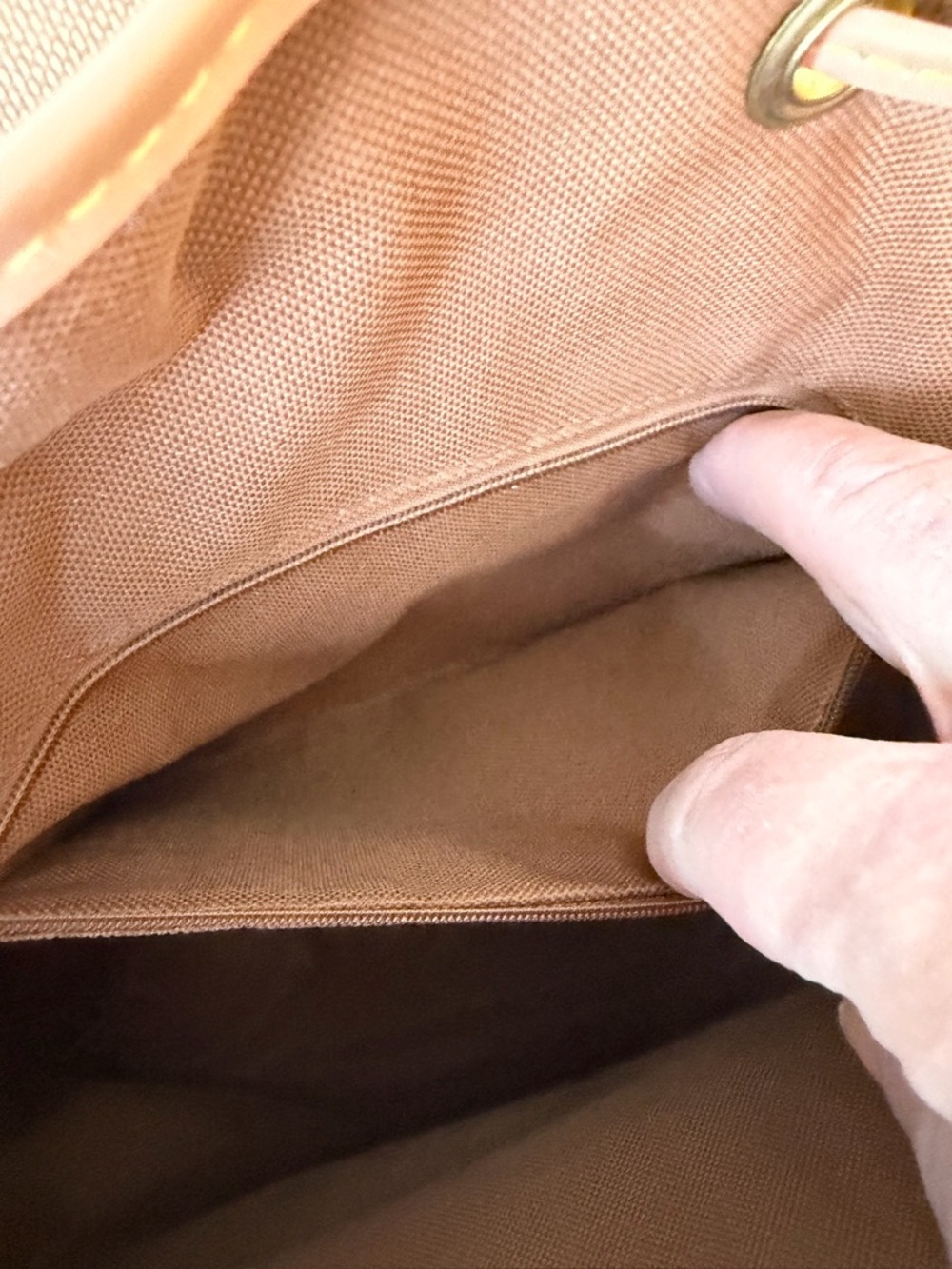 Louis Vuitton Brown Monogram Canvas Backpack with Vachetta Trim - Picture 10 of 16